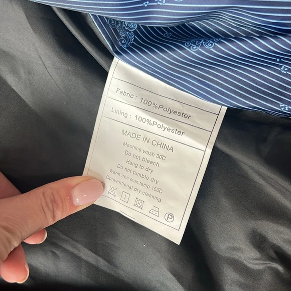 Wulful Jacket Gray White Casual Lightweight Bomber Jacket Size Large Zip Up - Picture 10 of 13